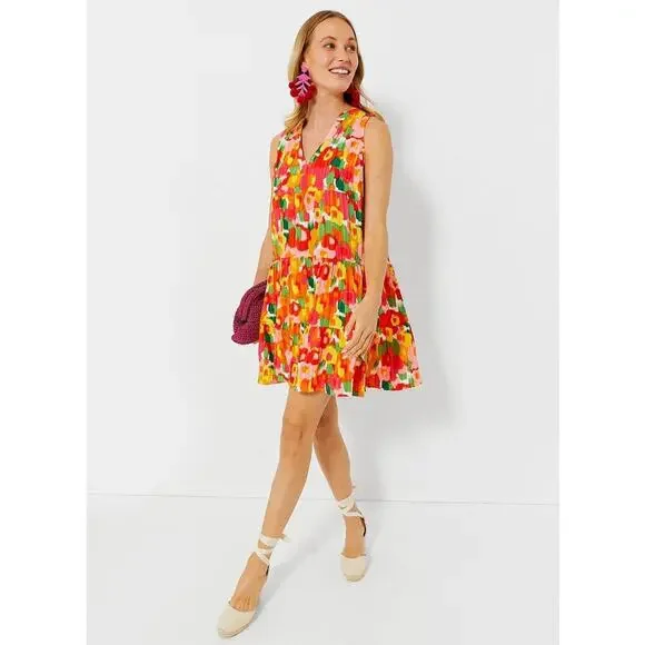 Tuckernuck Pomander Place Kenzo Magnolia Watercolor Dress Size Small - Picture 7 of 14